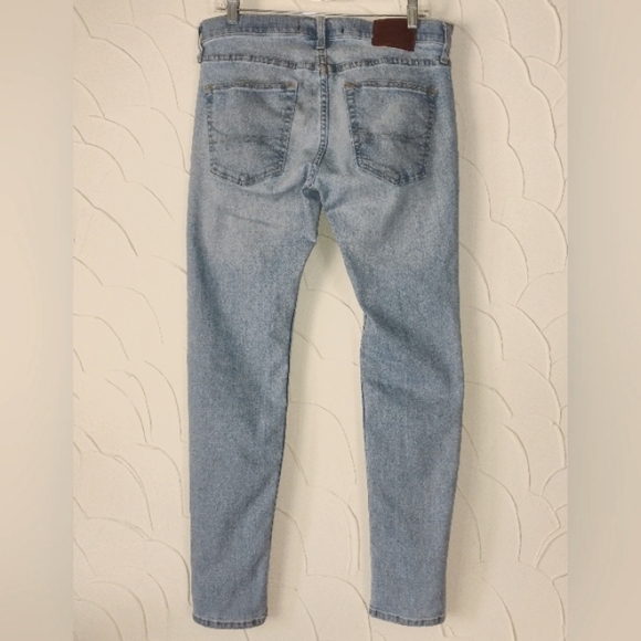 Men's Hollister Skinny Jeans Light Wash Stretchy Denim Plain Style Abercrombie - Picture 2 of 14